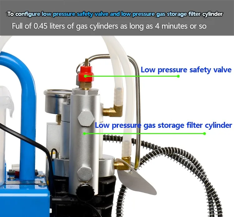 300 бар PCP высокое давление насос воздушный компрессор для газового цилиндра