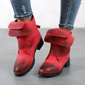 

New European & American Style Large size Women's Boots Hot Models Lady's Boots Two Way of Wearing Warm Comfortable Martin Boots