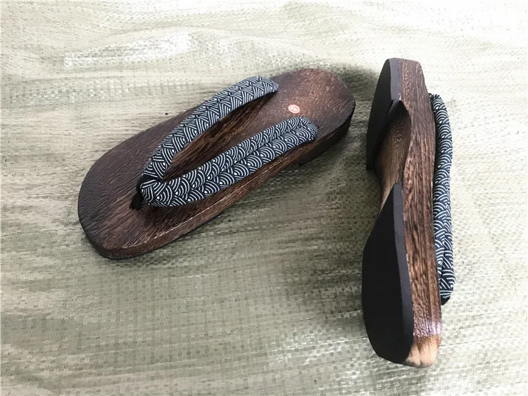 WHOHOLL Geta Anime Anime Cosplay Costumes Japanese Geta Sandals Summer Sandals Men Flat Wooden Shoes Clogs Slippers Flip-flops