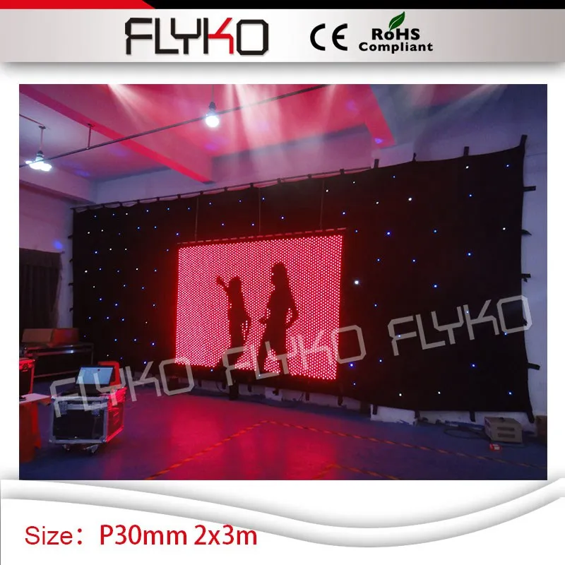 2 м * 3 Свадебный фон для ночного клуба диско dj оборудование P3cm светодиодный экран