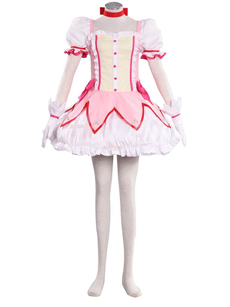 Японские костюмы для косплея из аниме Cos Puella Magi Madoka Magica Kaname комплекты платье