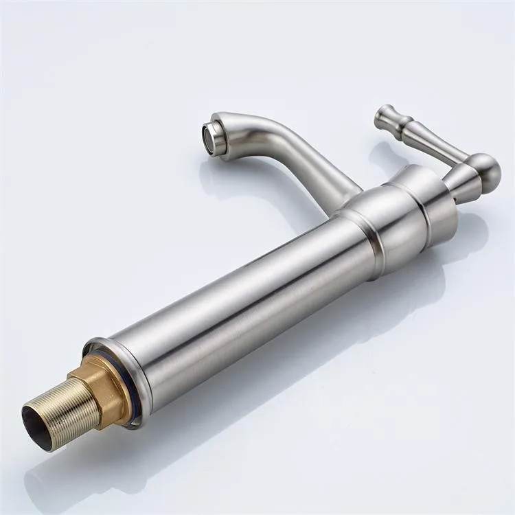 Купить Vidric стиль никель Матовый ванная с одной ручкой смесители для ...