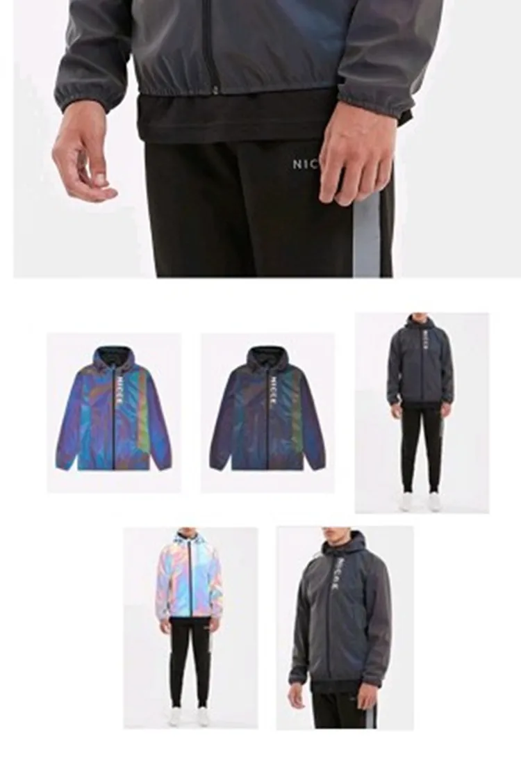 5 см * 100 Iridescence Светоотражающие модные Светоотражающие Magic цвет ткань переменной Блестящий отражающий свет волокно Ткань