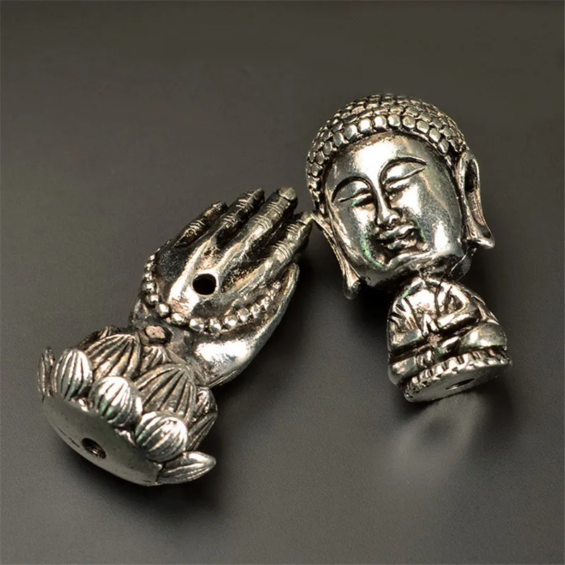 Nepal-Tibetan-Silver-Color-Tee-Pagoda-Spacer-Bead-Buddha-Bead-Connectors-DIY-Accessories-For-Jewelry-Making