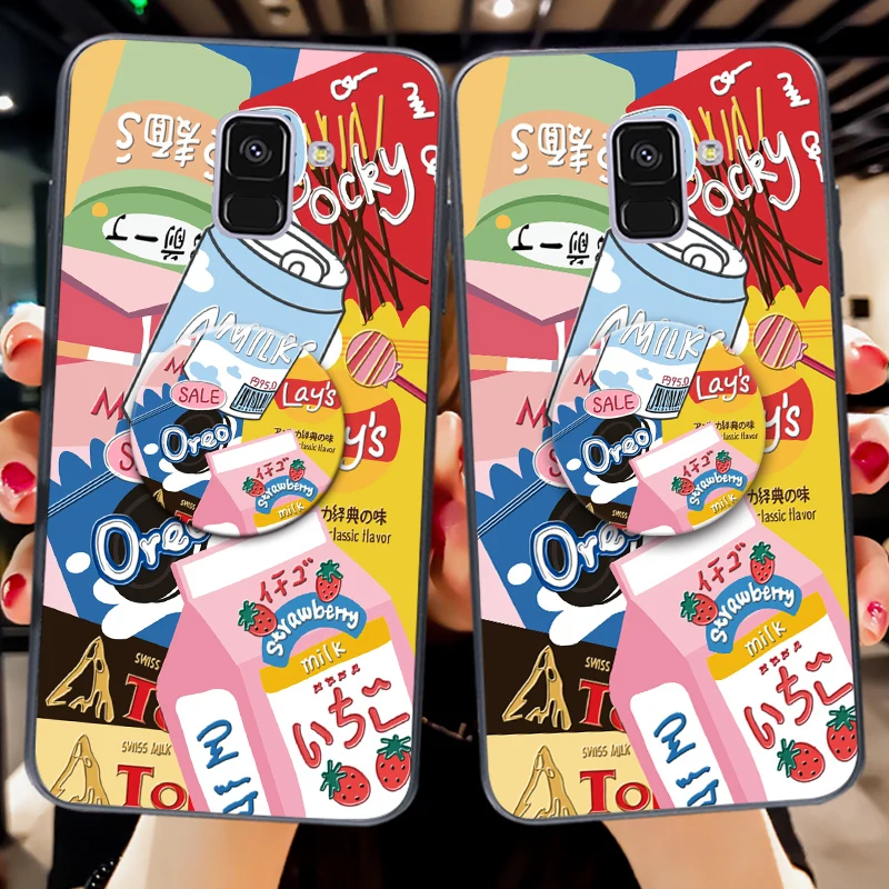 Новый чехол с граффити для Samsung A8 A9 Star Многофункциональный силиконовый