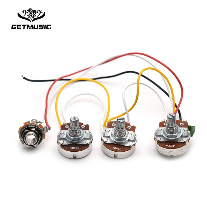 Электрогитара Prewired Жгут проводов комплект для FD Telecaster Теле части 3 Way тумблер 250K