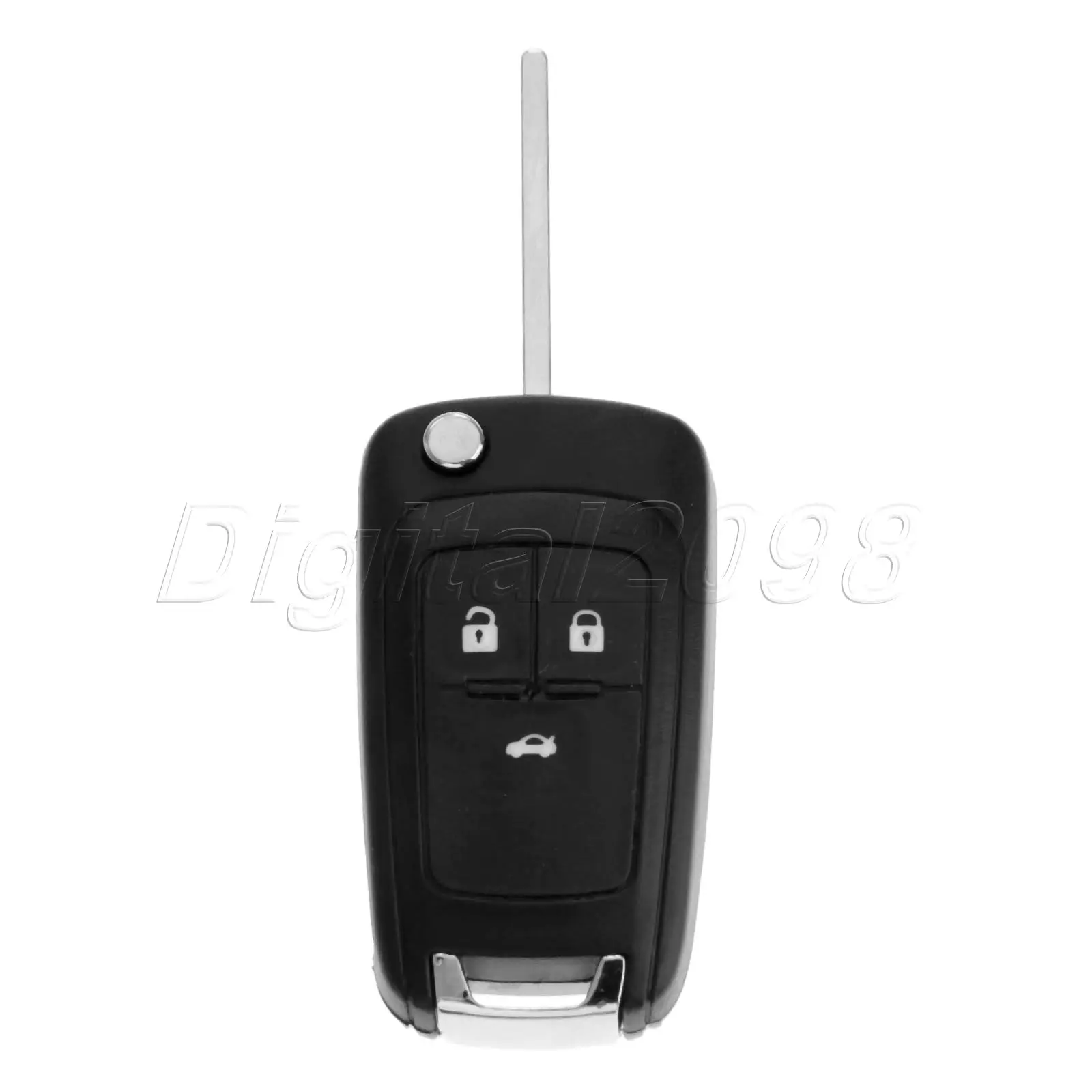 Yetaha 3 Buttons Flip Folding Remote Car Key Fob Shell Case Replacement 