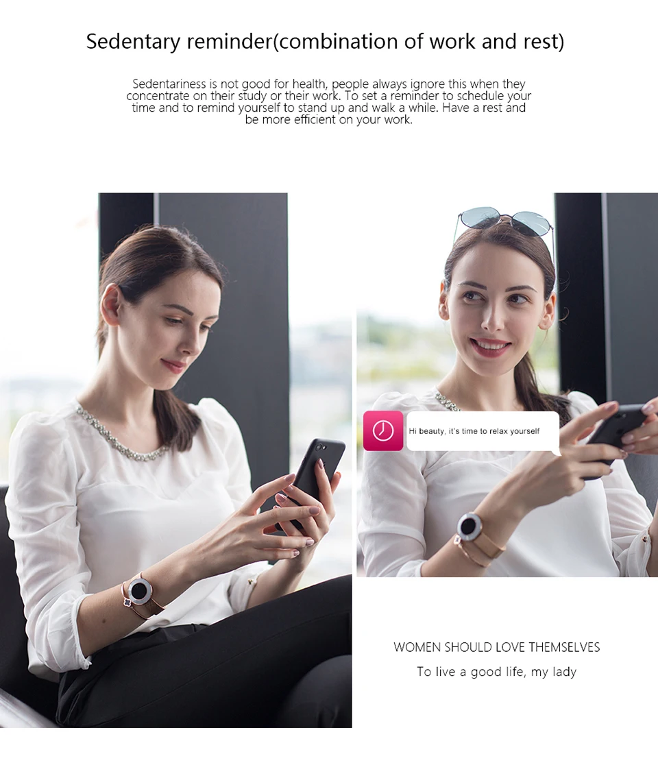 women smart fitness bracelet X6_17
