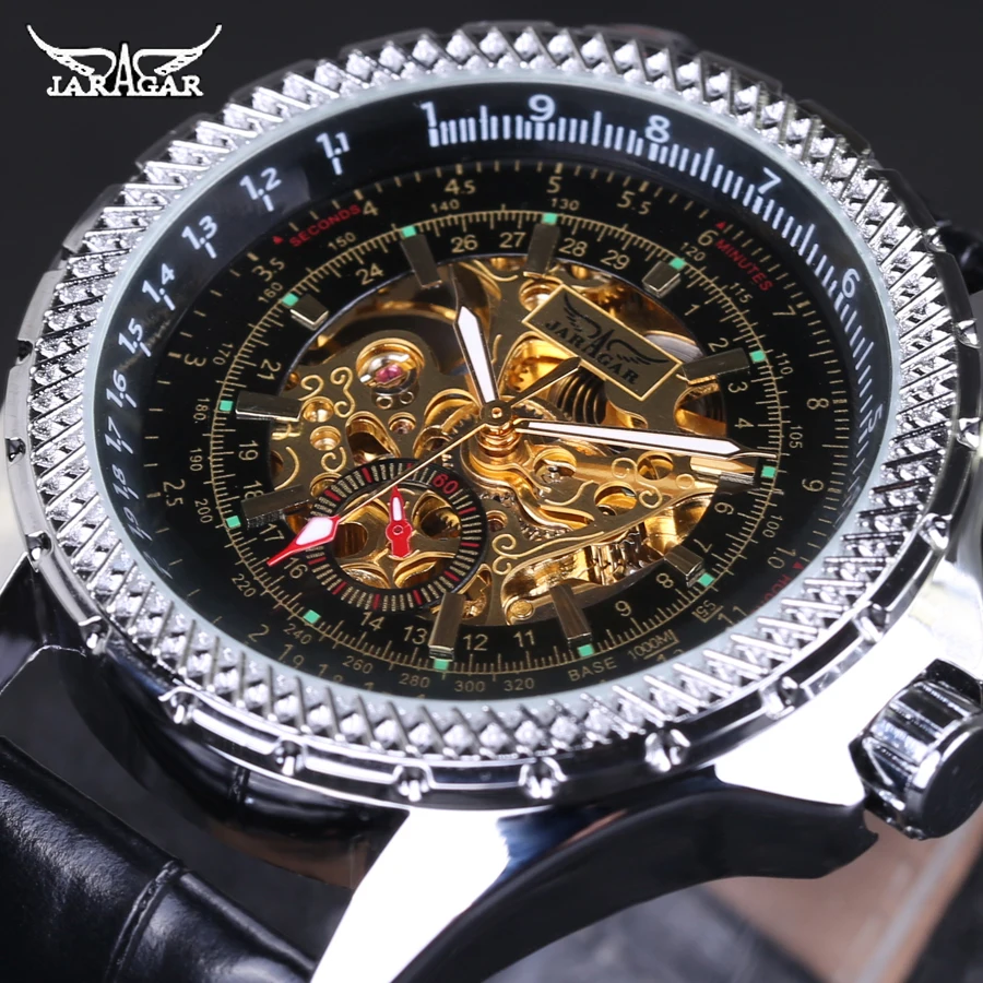 Original Jaragar Brand Mechanical Watch For Men Business Automatic Real ...