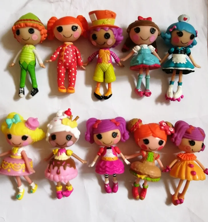 

10pcs/Lot Original MGA Lalaloopsy Dolls Mini Dolls For Girl's Toy Playhouse Each Unique Figure Doll S591