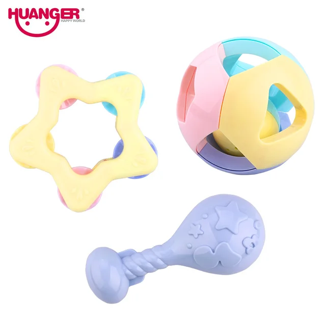 aliexpress com buy 3pcs set new lovely baby rattles plastic toys