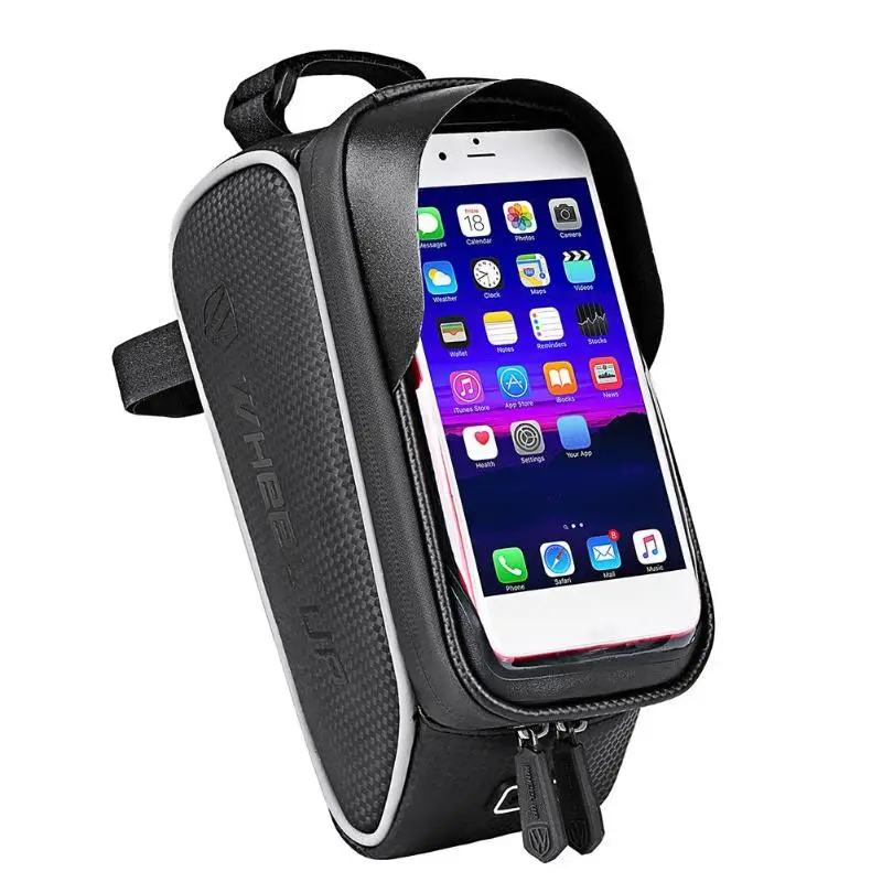 

Wheel Up Touch Screen Front Top Tube Bike Bags Rain Resistant Mountain Bike Road Cycling Bags 6.0 Inch Bike Cells Phone Cases Ho