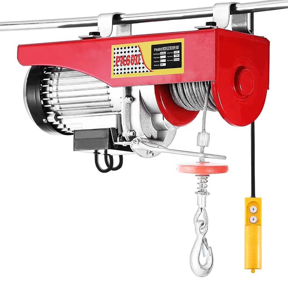 Electric Hoist Lift 1450W 800kg Crane Overhead Garage Winch Remote
