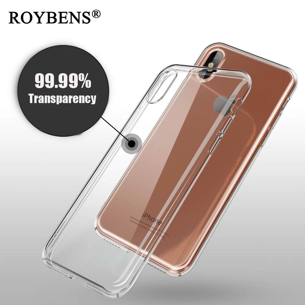 

For iPhone X 10 Case 99.99% Transparent Hard PC Crystal Ultra Thin Back Cover For Apple iPhone X 10 Slim Clear Acrylic Cases