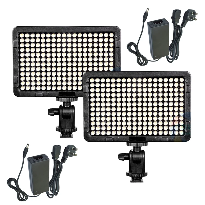 

2PCS SETTO LED Video/Photo Light Lamp 5600K/3200K Dimmable with Charger for Canon Nikon Pentax DSLR Camera Video Camcorder