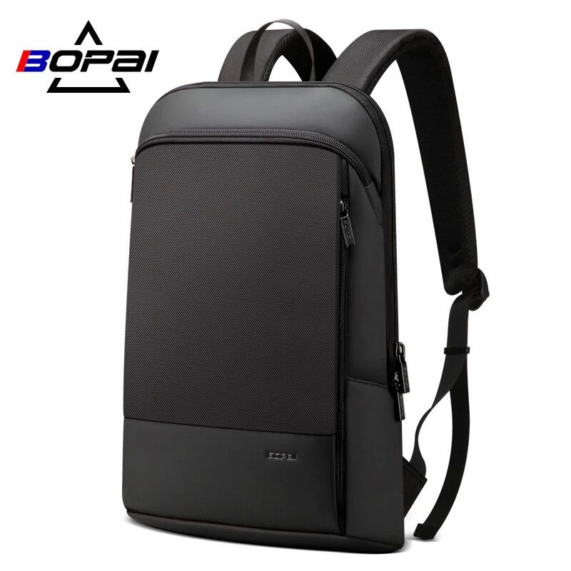 

Slim Laptop Backpack Men 15.6 inch Office Work Men Backpack Business Bag Unisex Black Ultralight Backpack Thin Back Pack