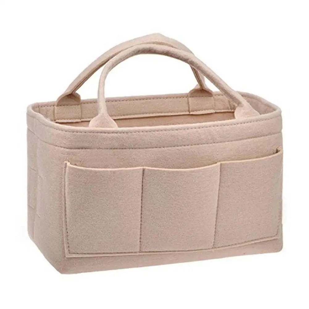 

New Style Large Capacity Felt Bag Portable Cosmetic Storage Bag Multi-functional Bags Living Room Storage