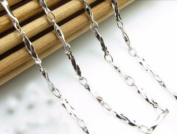 

Hot sale fashion Italy design Pure 925 Sterling Silver Lady's Link Necklace chain