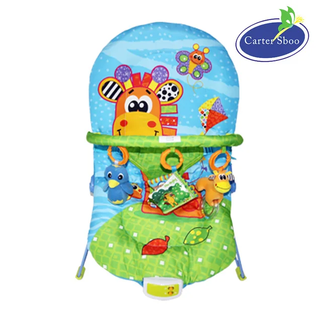 Musical Baby Vibrating Chair Infant Crib Baby Bouncer Swing Metal