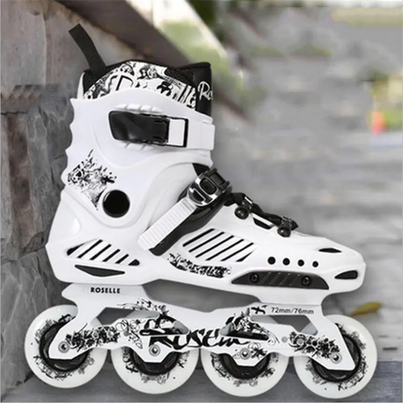 Rollerblade زلاجات دوارة الرجال النساء مضمنة أحذية التزلج عالية الجودة انزلاق حرة التزلج Patins 4 عجلات المهنية