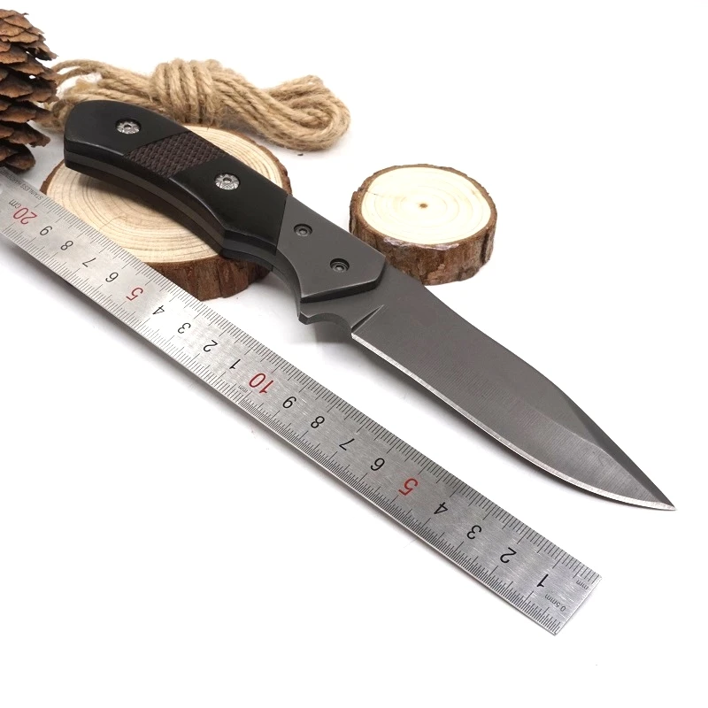 Fixed Blade Hunting Knife Camping Pocket Tactical Knife 8cr13Mov Blade