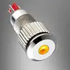 Indicateur de lampe pilote LED jaune en laiton nickelé, taille de montage 8mm, 50 pièces ► Photo 1/3