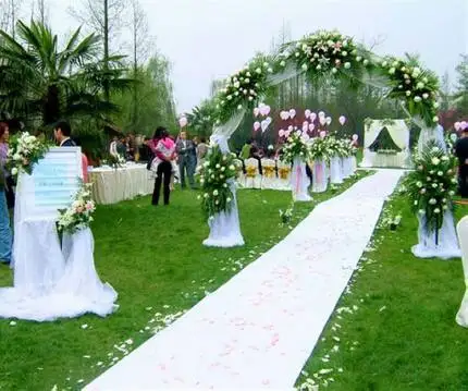 

Luxury White Wedding Carpet Runner 1.5 meter width by 20 meter length wedding party decoration supply banquet aisle Runner
