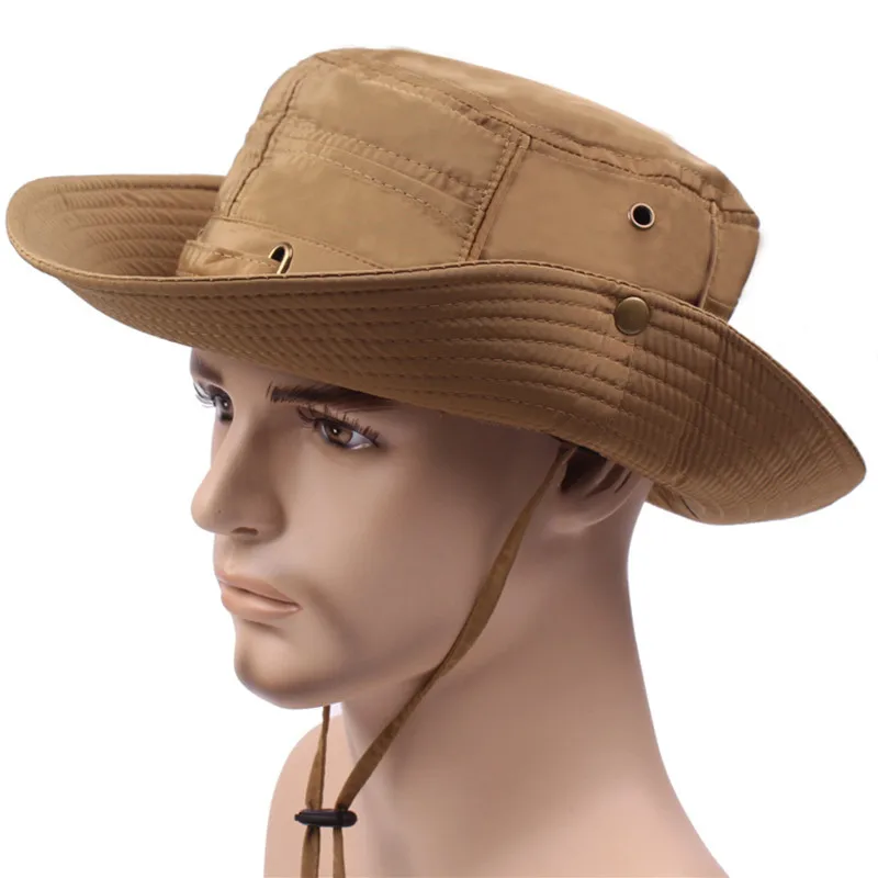 قابل للتعديل الصيف قبعات للحماية من الشمس للرجال المرأة الشاطئ قبعات التجفيف السريع الرجال دلو القبعات للجنسين بنما العظام الفتيات المضادة ...