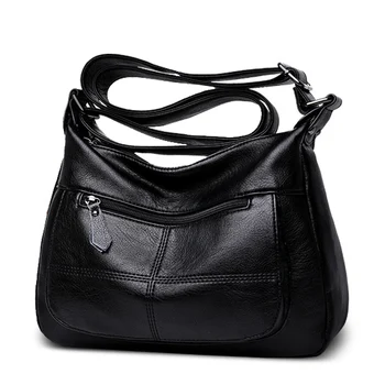 

Female Flap Bag Soft Leather Luxury Handbag Women Bags Designer Shoulder Bags for Women Crossbody Messenger Bag Sac A Main Femme