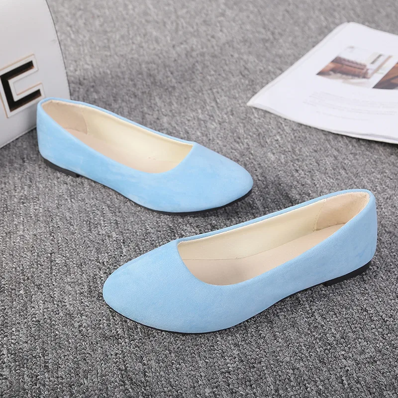 Tangnest Frühling Faulenzer Frauen Multiple Farbe Ballett Wohnungen Flach Slip Auf Solide Spitz Flache Schuhe Dame Casual Schuhe XWD868