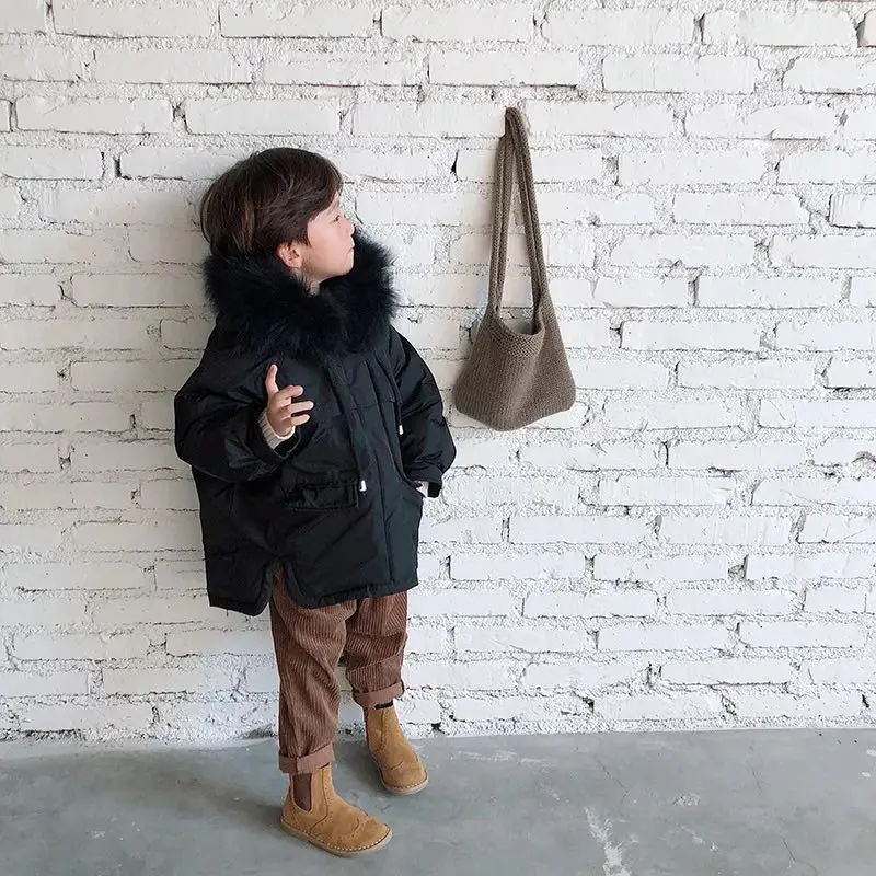 

New Year Clothing White Duck Down Jacket Thick Down Jacket Girls Boys Teenagers Down Jacket Children Winter Filling Down Jacket