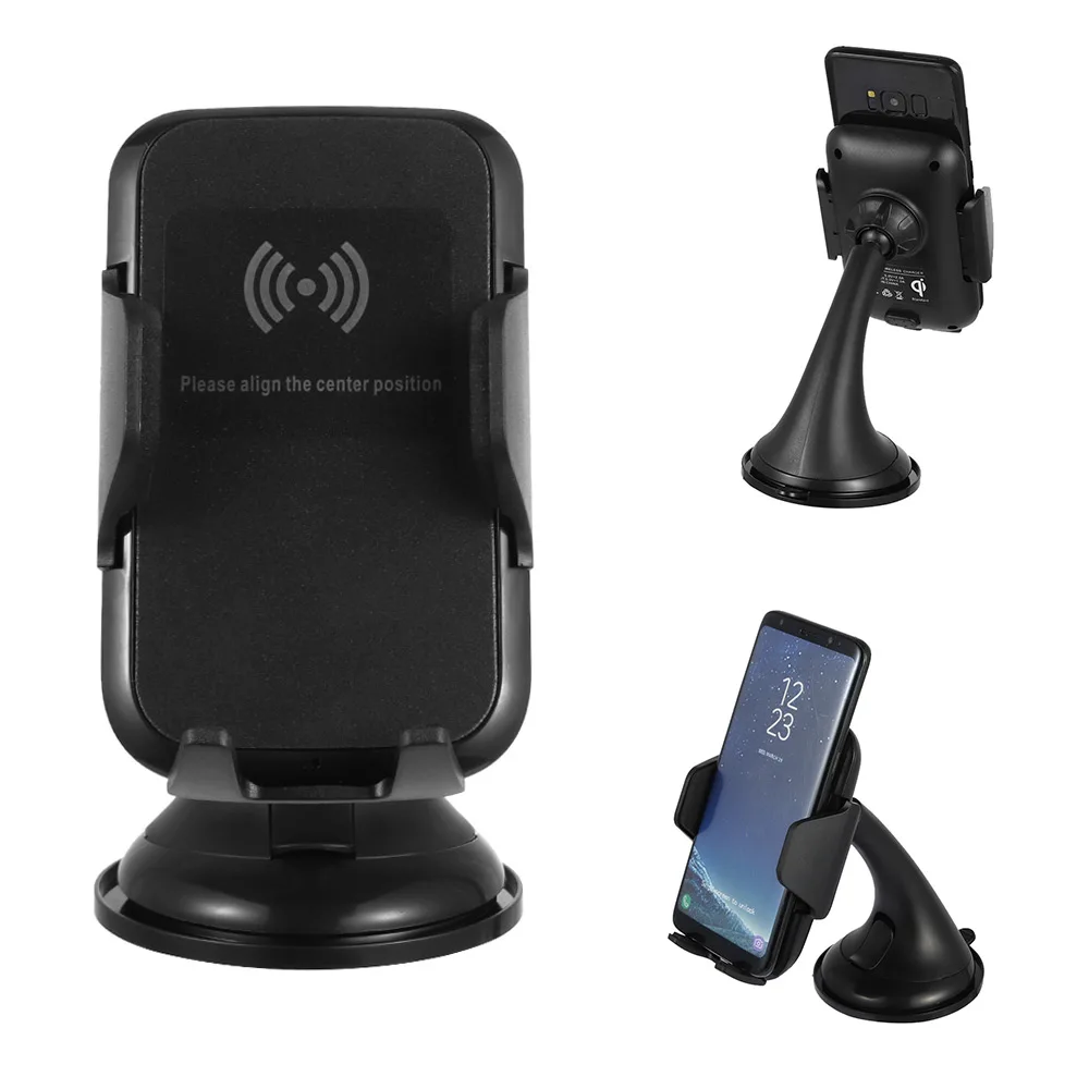 Car Mount Wireless Charging Holder Qi Wireless Charger For iPhone For Android Phones Accessories