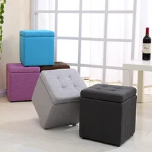 Многофункциональный тканый пуф для хранения минималистичный современный PU маленький диван художественный стиль детский стул табуретная скамейка