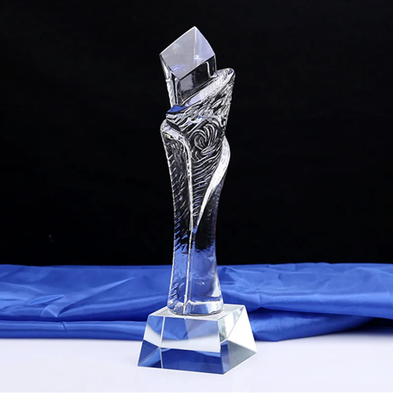 Buy Customized Crystal Trophy Engraved Own Words Glass