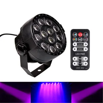 

36W UV LED Stage Light Sound Active 12 LEDs Auto DMX Ultraviolet Strobe Par Black Lights For Disco light DJ Projector Party