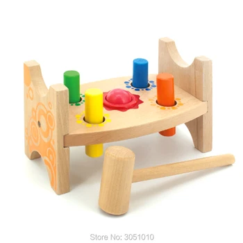 

New Type Wooden Toy Children's Montessori Educational Toy Enlightenment Classic Game Whack-a-Mole Wooden Baby Building Toys Gift