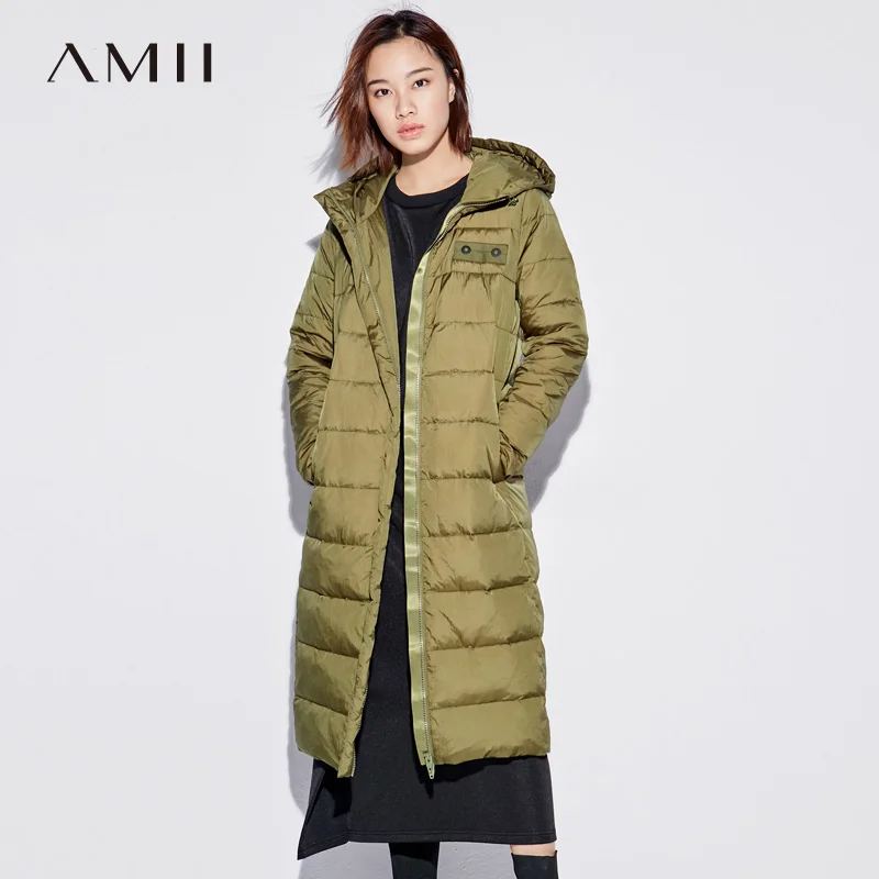 De Manteau Blanc Couvert Canard 90 noir Duvet 2018 Hiver Légères Mode Bouton army La Manteaux Femmes Amii Green Hoodies Veste Beige Cw8qX4q