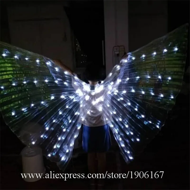 New Design Colorful Led Luminous Party Evening Dress LED Light Up ISIS Wings Flashing Stage Performance Clothes Ballroom Costume01