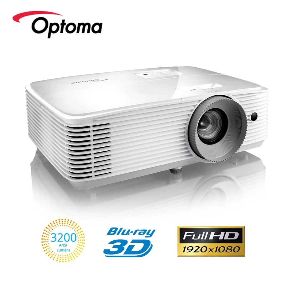 Брендовый проектор Optoma HD300 DLP оригинальное Разрешение 1080P 3200 ANSI lumen Blu-Ray 3D