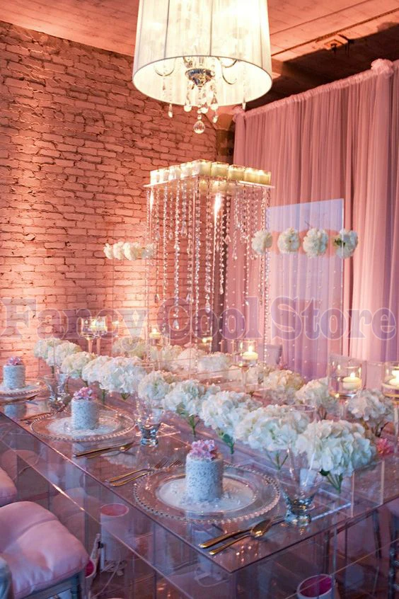 

Wedding acrylic crystal Table Centerpiece Flower Stand