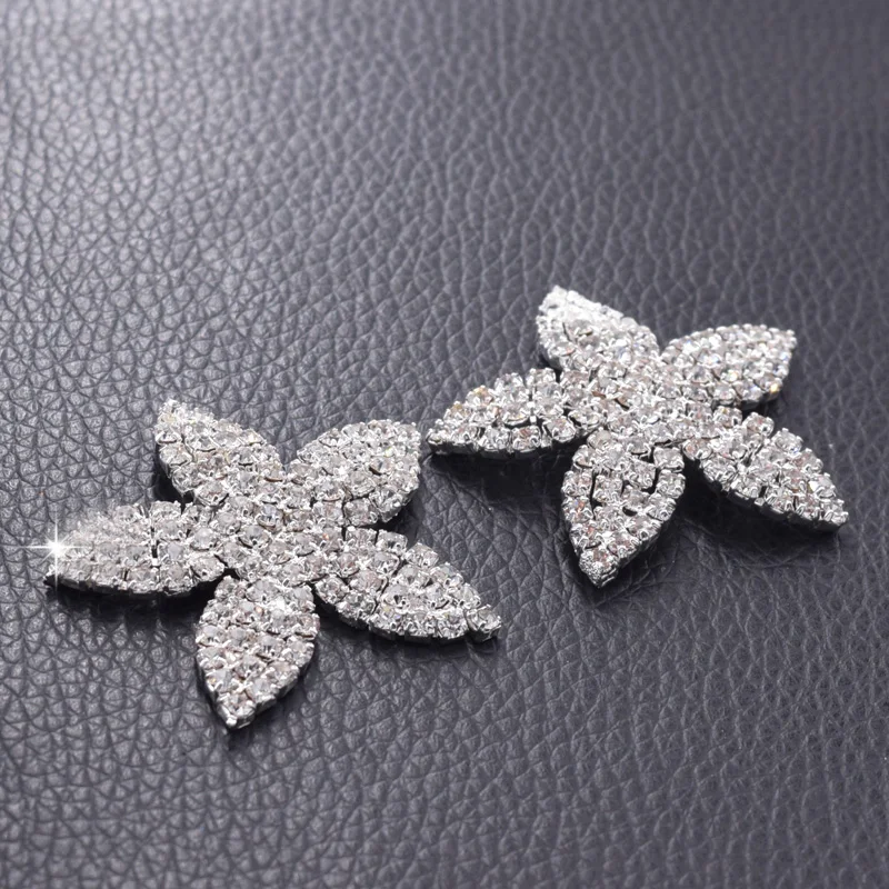 Rhinestone flower patches (6)