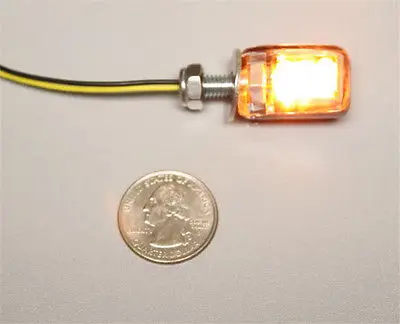 Прочный 2 шт. 6LED мотоциклетные янтарные Сигнальные Огни мигалка индикаторная