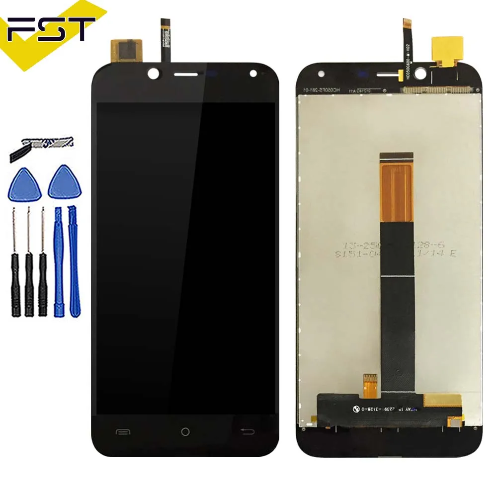 Beste Zwart 5.0 #039; #039;Voor Cubot Magic Lcd scherm + Touch Sccreen Digitizer Vergadering Telefoon Accessoires Tools + Adhesive