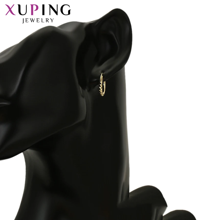 Xuping модные серьги-кольца для женщин, светильник с покрытием из желтого золота, дизайн, модный подарок для ювелирных изделий S134, 8-98032