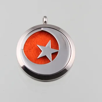 

The Stars And The Moon Screw Perfume Locket Stainless Steel Essential Aromatherapy Oils Diffuser Locket 10pcs
