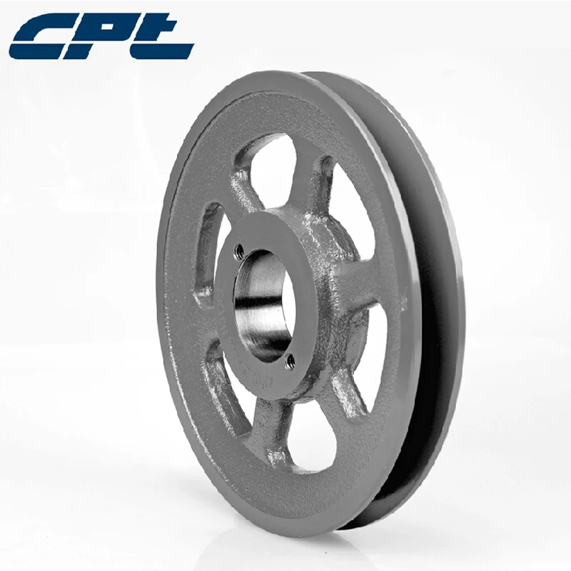 

CPT BK80H v belt pulley, Cast Iron, B Belt Section, 1 Groove, H bush required, 7.75"OD, ISO9001 certified BKH Pulley