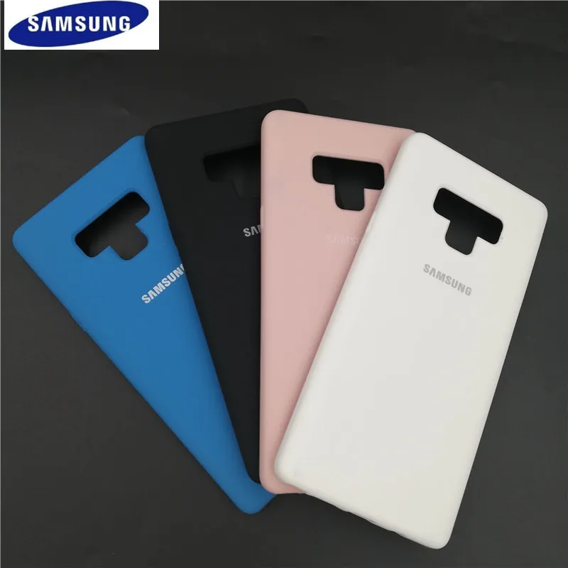 

100% Original Samsung Galaxy Note 9 Silicone Case Silky Soft Touch Full Protective Back Shell Cover For Galaxy Note9 6.4 inch