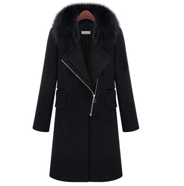 New 2017 Hot Sale Winter Cashmere Coat Women Warm Wool Coats Plus Size