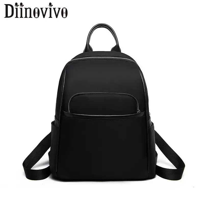 

Diinovivo Famous Design Women's Backpack Casual Oxford Cloth School Bag Backpack Female Travel Shoulder Bag Pack Girls LBF271