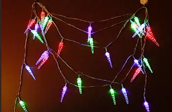 

2pcs 5Meters Led Multi color Papper Lamp String Strap Garland Christmas Tree Holiday Venue Decoration
